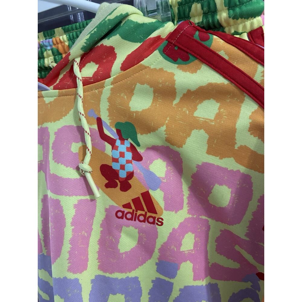 Adidas Farm Rio Collab Hoodie Joggers Track Suit Medium Log Multicolor Graphic - Picture 5 of 9
